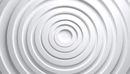 Abstract design of concentric circles in shades of white