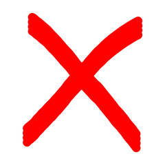Red Cross Mark Transparent Background Illustration Design 