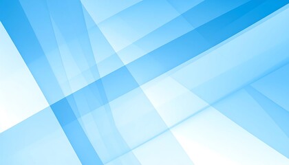 Fototapeta premium Abstract design with light blue and white diagonal lines. A smooth, modern background