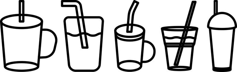 icon of a glass of fresh drink