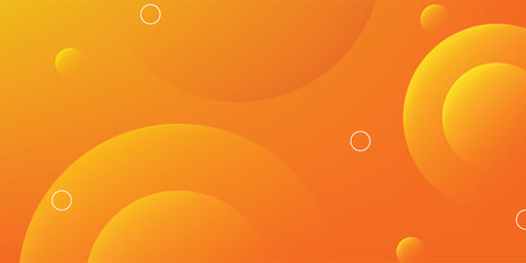 Modern abstract background with memphis elements in yellow and orange gradients and retro themed for posters, banners and website landing pages.