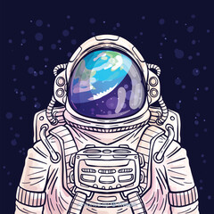 Editable space man and need space tshirt design