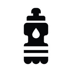water bottle glyph icon illustration vector graphic.eps