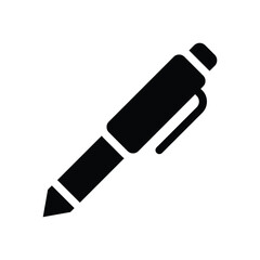 pen glyph icon illustration vector graphic.eps