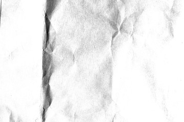 Creased crumpled paper texture overlay effect, png wrinkled paper surface