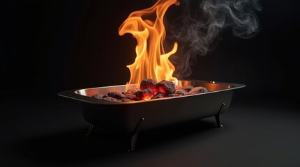 Glowing Embers Fiery Flames fire coals