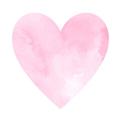 Delicate, soft pink heart shape