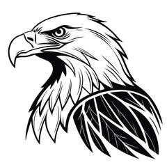 eagle head vector illustration