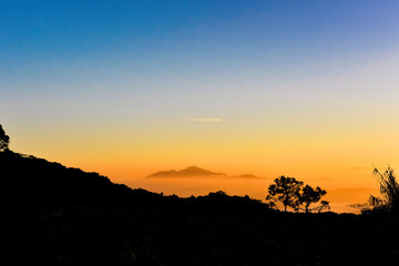 sunrise in the mountains