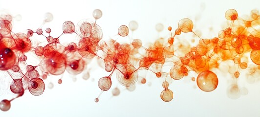 Captivating Abstract Fluid Spheres and Connections in Vibrant Hues