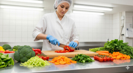 woman cooking in the kitchen