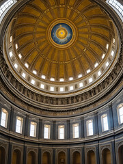 Obraz premium VICOFORTE, ITALY JUNE 24, 2021 - Vicoforte Sanctuary, Cuneo province, Piedmont, Italy, the largest elliptical dome in the world.