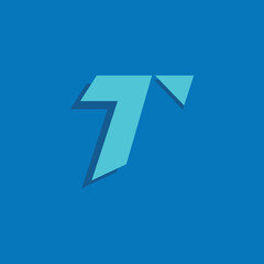 T letter logo design icon, T letter logo.