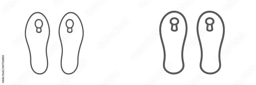 Poster footprint comparison with keyhole shape