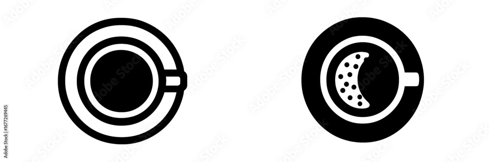 Poster concentric circles with a break in the pattern