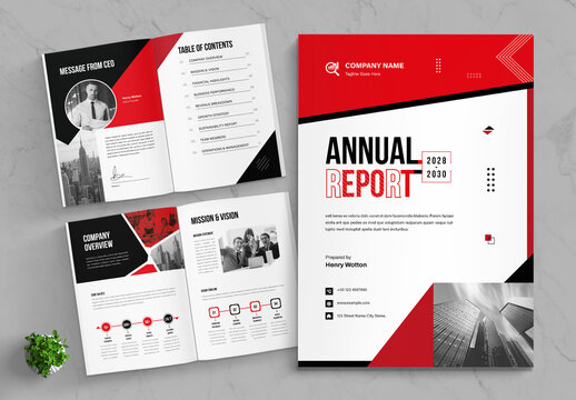 Annual Report Template Layout