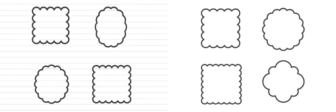 Scalloped Edge Frames Collection