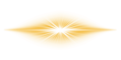 Transparent golden yellow neon glowing light rays beam with radiant shine flare shimmer line effect futuristic streak luminous energy glow abstract background