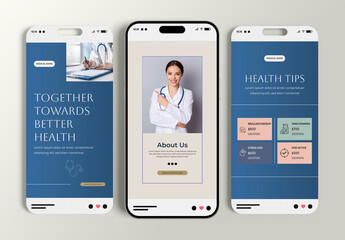 Medical Social Media Story Post Design Layout