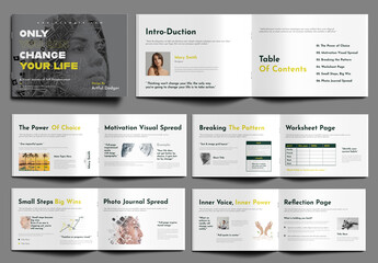 Inspirational  Positive Life Change Quote Template Layout