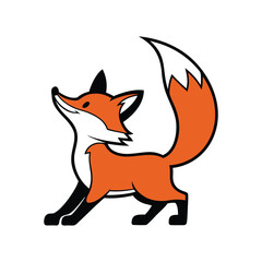 Obraz premium Cute Fox Wearing a Black Cape Graphic