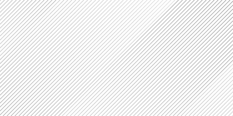 Fototapeta premium Geometric diagonal oblique vector curve gradient black and white graphic stripe line. Repeated fine diagonal lines Thin slash line stripes diagonal vector elegant background