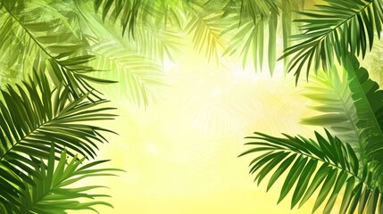 Tropical leaves background