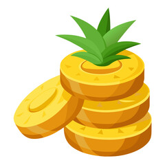 gold coins with leaves