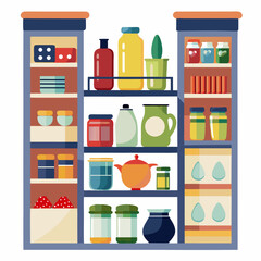 Pantry Storage Vector