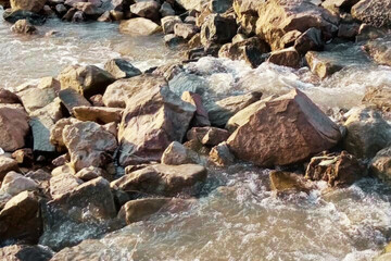 rocks in the river