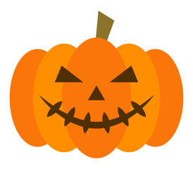 可愛いハロウィンのカボチャのイラスト アイコン イラスト シンプル ベクター素材