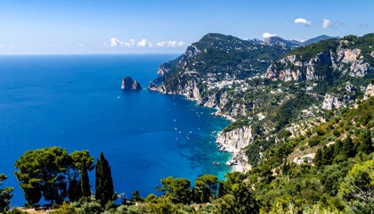Fototapeta premium Coastal scenery of Italy
