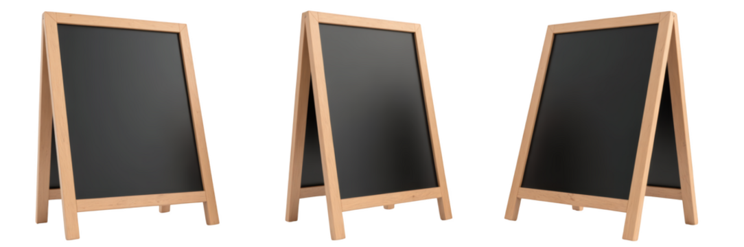 Wooden chalkboard stands versatile display outdoor signage restaurant menu cafe decor advertising board double sided portable blank surface