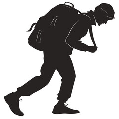 Fototapeta premium vector silhouette of a man