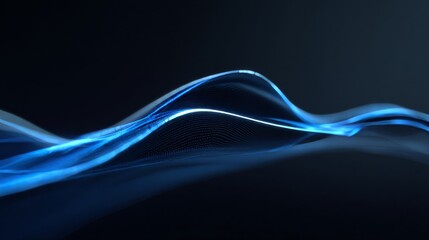 Obraz premium Elegant pastel gradient wave animation, abstract modern motion graphics background, fluid minimal design, perfect for branding, logo reveal, video intros, or presentations