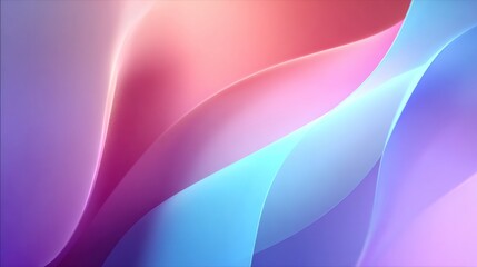 Fototapeta premium Elegant pastel gradient wave animation, abstract modern motion graphics background, fluid minimal design, perfect for branding, logo reveal, video intros, or presentations