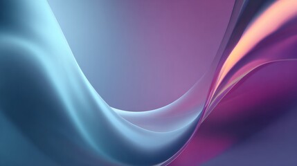 Obraz premium Elegant pastel gradient wave animation, abstract modern motion graphics background, fluid minimal design, perfect for branding, logo reveal, video intros, or presentations