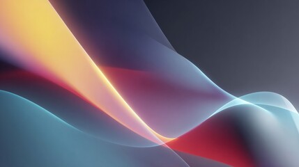 Minimal abstract motion graphics with smooth gradient waves in soft pastel tones, modern clean intro animation, stylish background for logo reveal or opener design