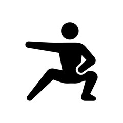 Warrior Pose Exercise Icon