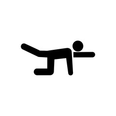 Bird Dog Exercise Icon