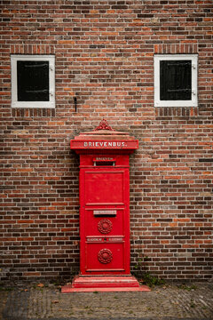 old red mailbox