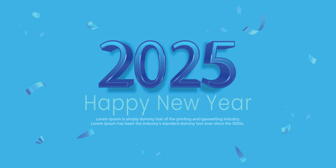 Editable text 2023 happy new year celebration on blue theme