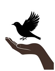 Obraz premium Bird in hand