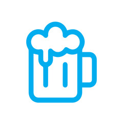 Beer Mug Icon Illustration