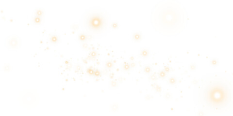 Yellow Sparkles with Shimmering Dust and Glowing Light Effect