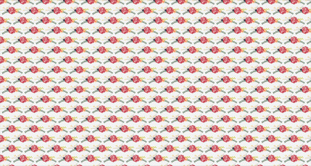 Elegant Floral Pattern with Delicate Flowers and Leaves