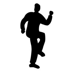 Silhouettes of People in Halloween Costume