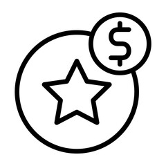 Benefits Vector Line Icon Design