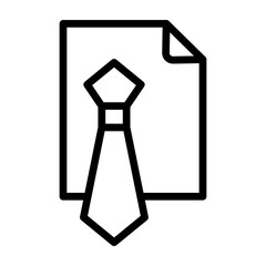 Resume Vector Line Icon Design