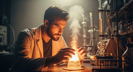 Scientist in action